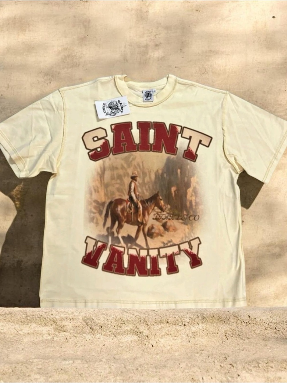 Graphic Short Sleeve Tee - Cream